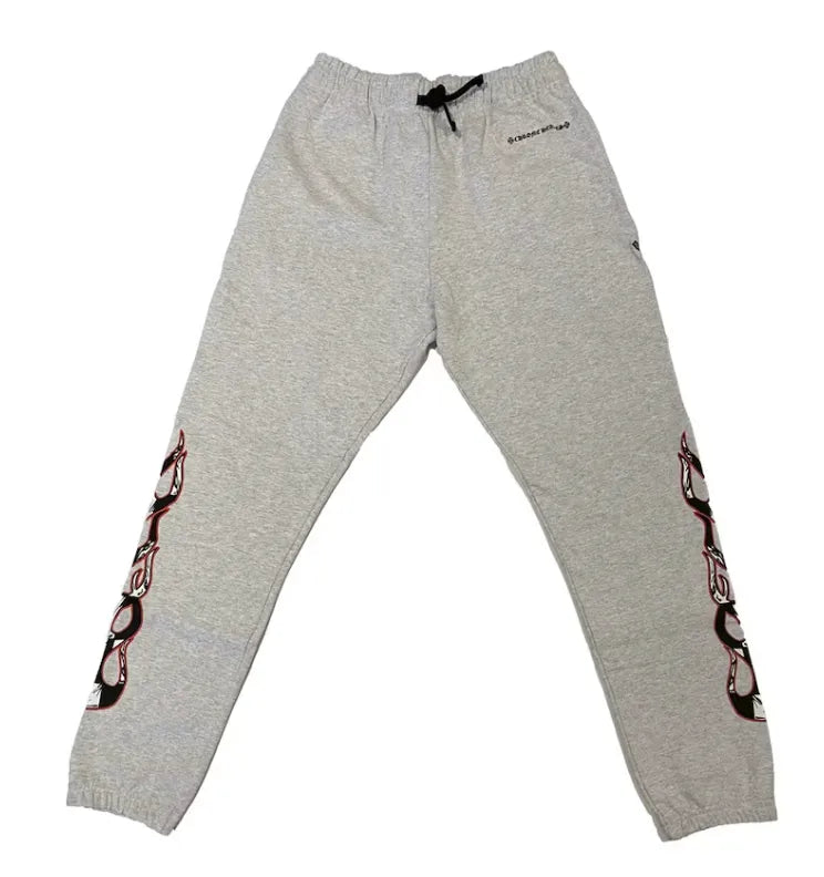 CHROME HEARTS MATTY BOY 'STAY FAST' GREY SWEATPANTS