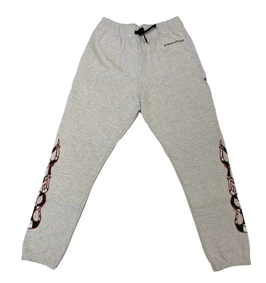 CHROME HEARTS MATTY BOY 'STAY FAST' GREY SWEATPANTS