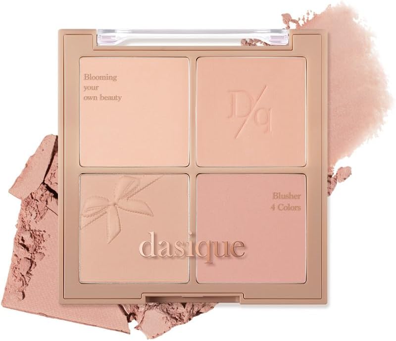 "Official" Daisy Blending Mood Cheek Blending Mood Cheek / Blusher Palette / 4 Color Brasher / Yeve/Brevet / Warm Tone & Cool Tone/ Cheek Palette (10 Muted Nuts)