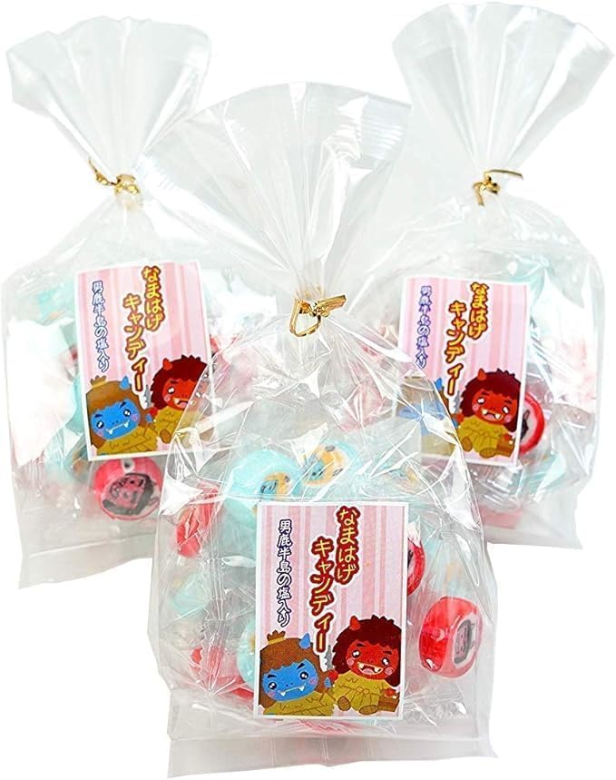 Namahage Candy, Akita, Oga Peninsula Salt Included, 3 Bags, 72 Pieces
