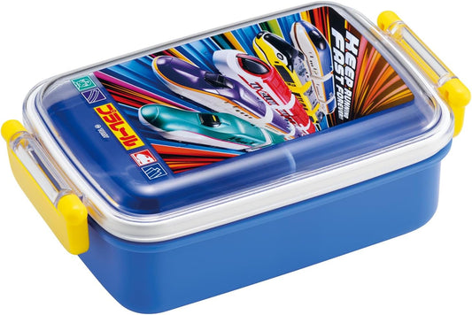 Skater (Skater) Bento Box for Kids, 450ml, Fluffy Topping Dome Lid, Lunch Box, 1-Tier, Made in Japan, Plarail 25, Boy, RBF3ANAG-A