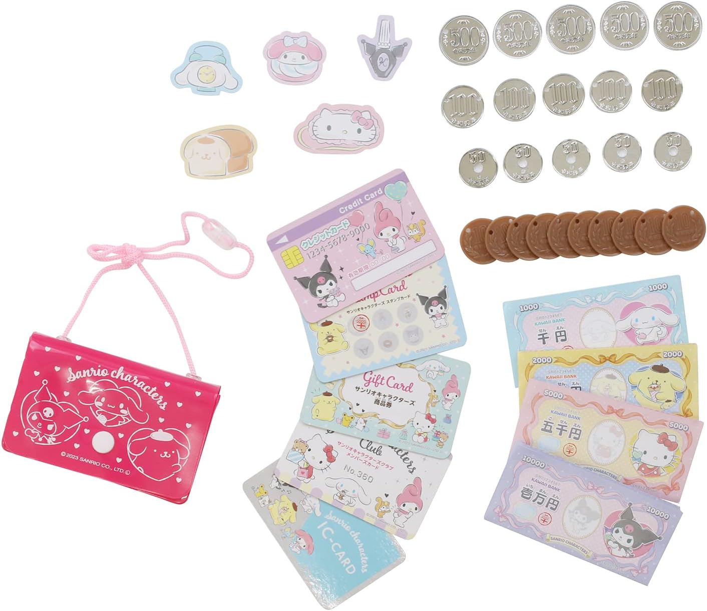 Maruka 192607 Sanrio Characters Money Play Set, Toy, Pretend Play, Ages 3 and Up