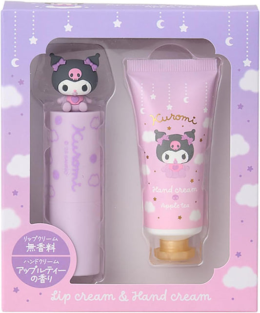 Sanrio (SANRIO) Lip Balm & Hand Cream Set, Kuromi, Suitable for Ages 15 and Up, 037621