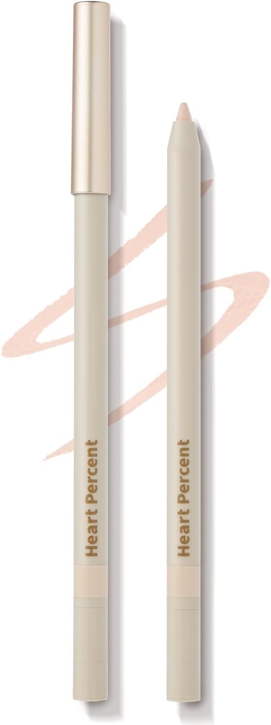 Heart Percent Dot On Mood Gel Eyeliner Pencil Dote On Mood Gel Eyeliner Pencil Waterproof Pencil Eyeliner / Tear Bag / Eyebrow / Concealer High Density Shadow Built-in Sharpener (06. Cream Beige)