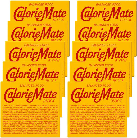 Calorie Mate Otsuka Pharmaceutical Calorie-mate Block Chocolate, 4 Pieces x 10 Packs