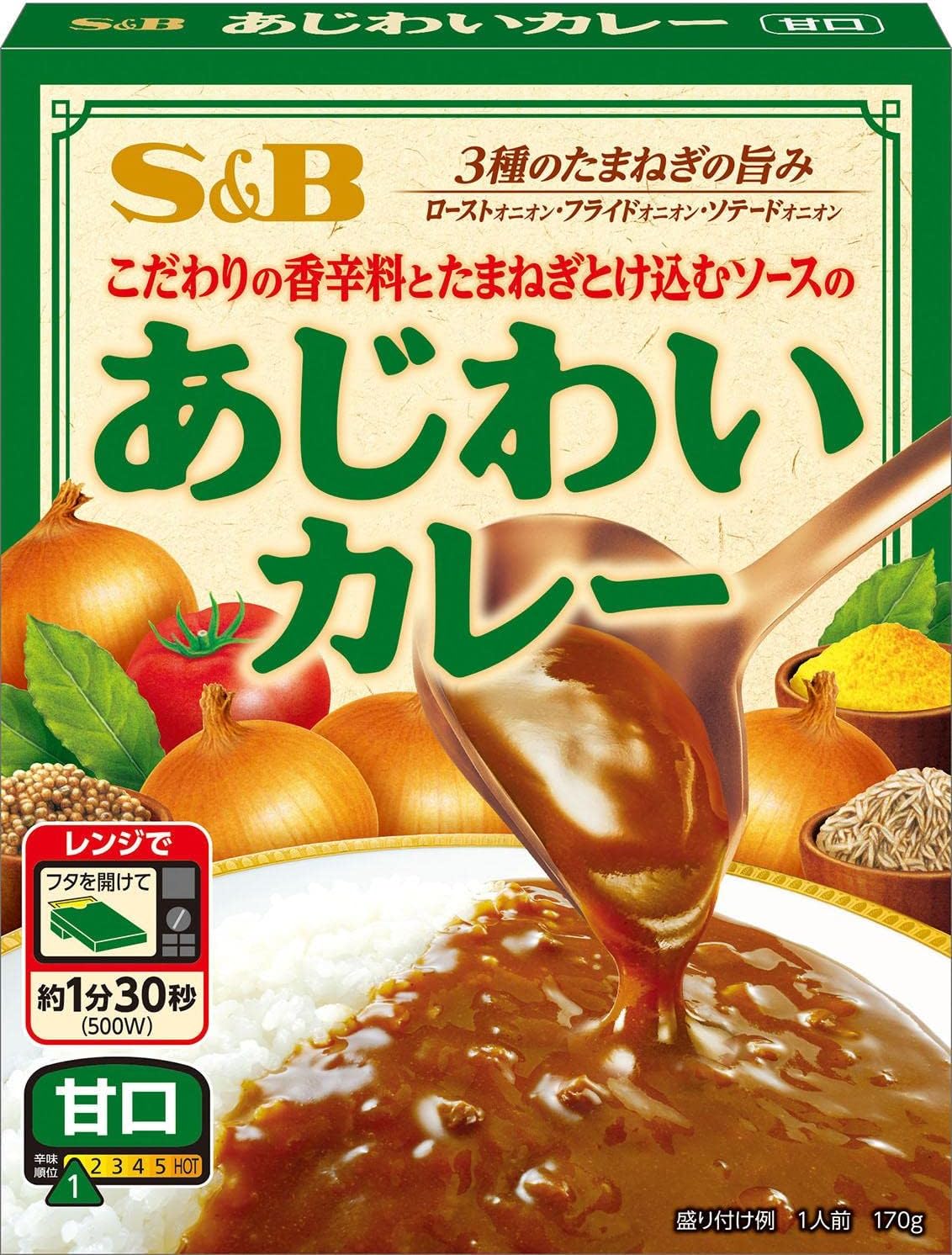 S&B Foods, Ajiwai Curry, Sweet Flavor, 6.0 oz (170 g) x 6 Packs
