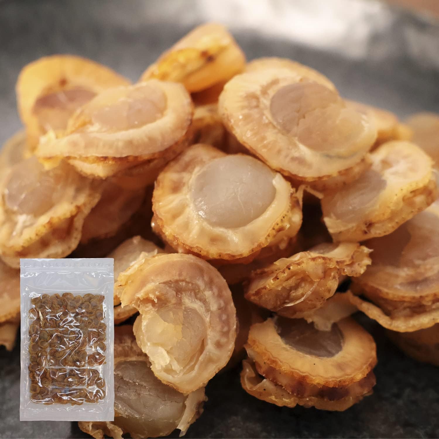 Plenty of Soft Scallops 250g Hokkaido Scallops Used, Appetizer, Delicacy, Scallop Meat, with Zipper Bag [Supervised by Chef of Hibiya French Restaurant]