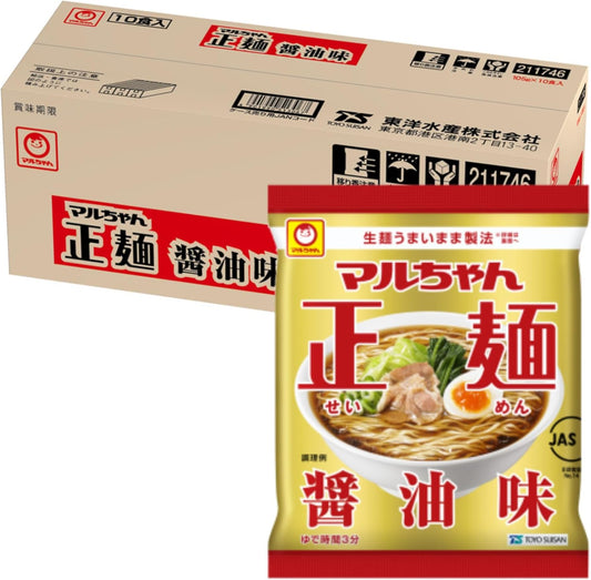 (Exclusive) Maruchan Seimen Soy Sauce Flavor, 10 Servings, Limited Case, 3.7 oz (105 g) x 10 Bags, Total of 10 Pieces, Ramen, Instant Soy Sauce Ramen, Instant Ramen (Non-Fried Noodles x