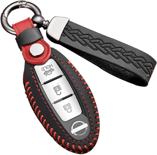 [Fucaten] Compatible Nissan Key Case, Key Cover, Key Holder, Kicks P15 Series, Note E13, Days, Cube, March, Juke, NV350, Wingroad, X-Trail, Mitsubishi eK Cross, Wagon, Delica Mini