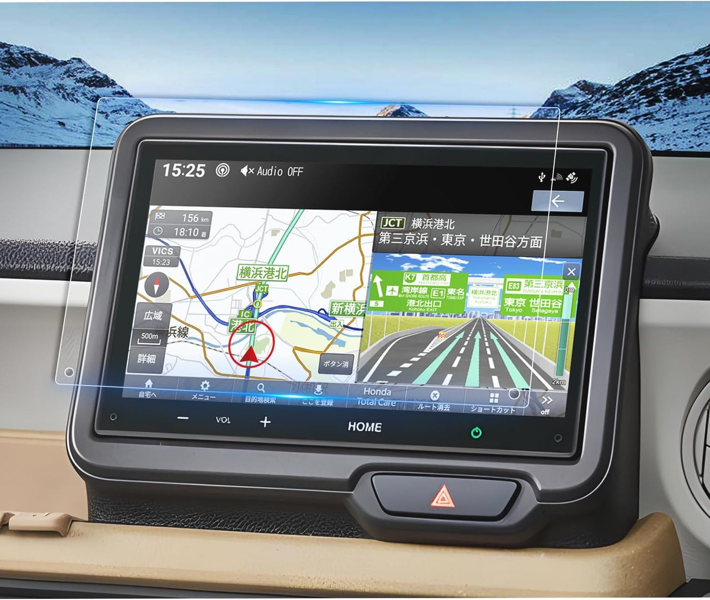 Ruiya PET Film 2023 New Model Honda N-BOX Custom JF5 JF6 8 Inch Display VX-240ZFE Film Protective Film Accessories Hydro Antiviral Treatment Stain Resistant 6H Easy Installation 2 Pieces Custom Parts