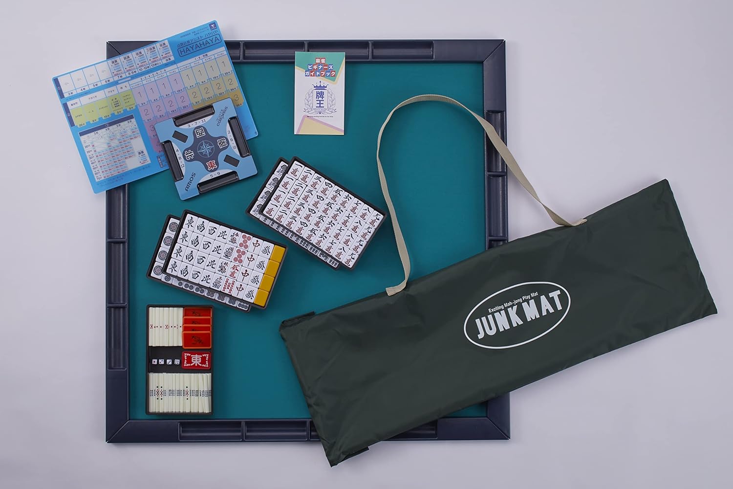 Taiyo GIKEN Mahjong Set Junk Mat Prime Gear