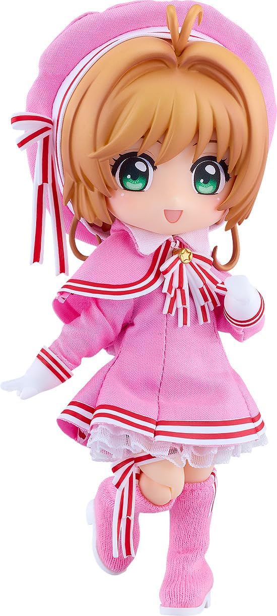 グッドスマイルカンパニー カードキャプターさくら クリアカード編 ねんどろいどどーる 木之本桜 コスチュームVer. 布 磁石 プラスチック製 塗装済み可動フィギュア ノンスケール 専用台座付属 全高約140mm
