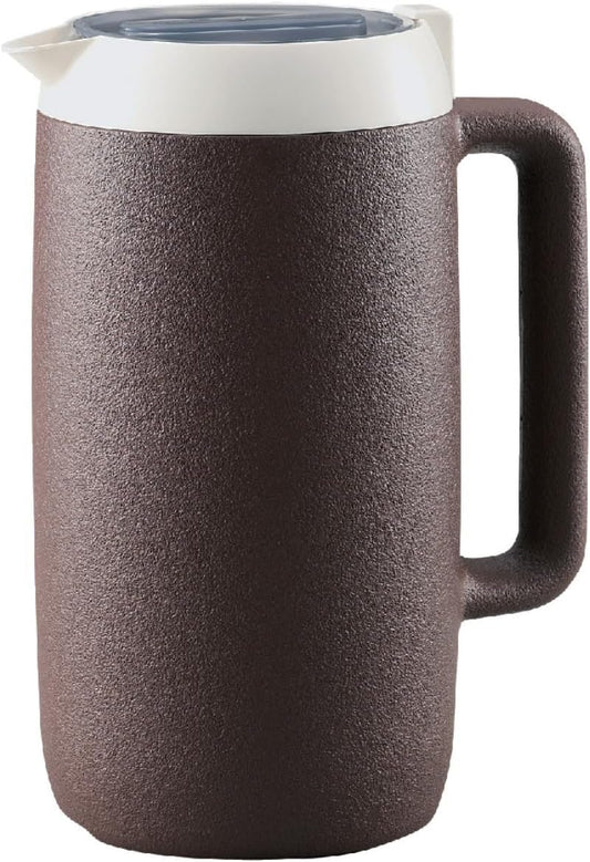 Zojirushi DGB-17C-TA Cool Pitcher, 4.7 fl oz (1.7 L), Cold Insulation, Sweat Free, Wide Mouth, Lightweight, Brown