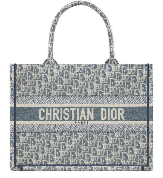 Medium Dior Book Tote Dior Oblique embroidery - Image 1