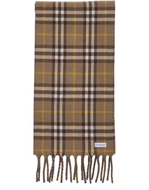 BURBERRY Cashmere scarf with EKD crest - Image 1