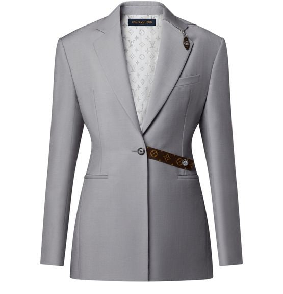 LOUIS VUITTON Blazer Jacket W Chain Detail - Image 1