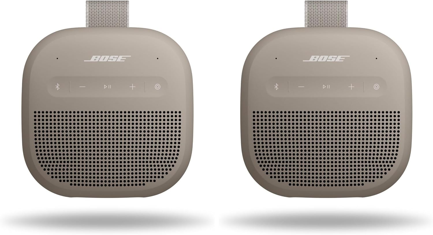 Bose SoundLink Micro Portable Speaker (2nd Generation) Up to 12 Hours of Continuous Playback Waterproof Dustproof Bluetooth Mini Outdoor Speaker Sandstone (x2)