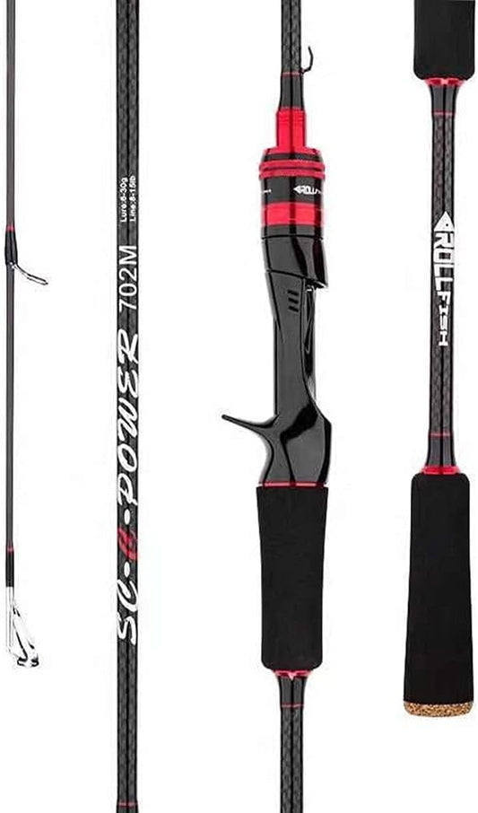 M Style Fishing Rod, Super Light Lure Rod, Sea Bass Rod, Carbon Fiber Fishing Rod, Casting, Spinning Rod, Sea Fishing Rod, Far Throw Fishing Rod, 2-Strand (Transition) 5.6 ft (1.68 M/1.8 M/2.1 M/2.4
