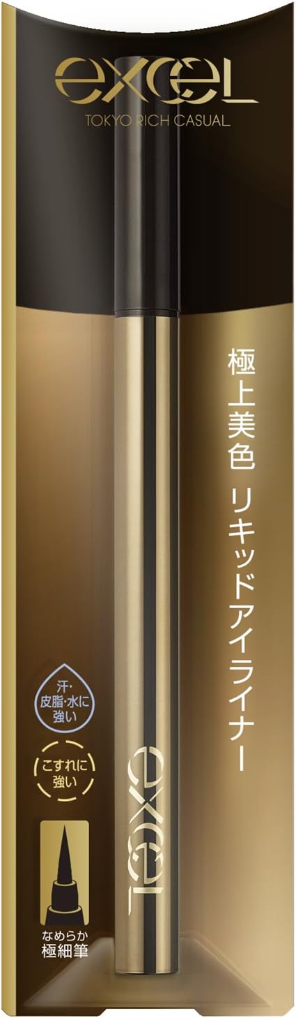 excel(エクセル) エクセル スキニーリッチライナー RL01 ブラック