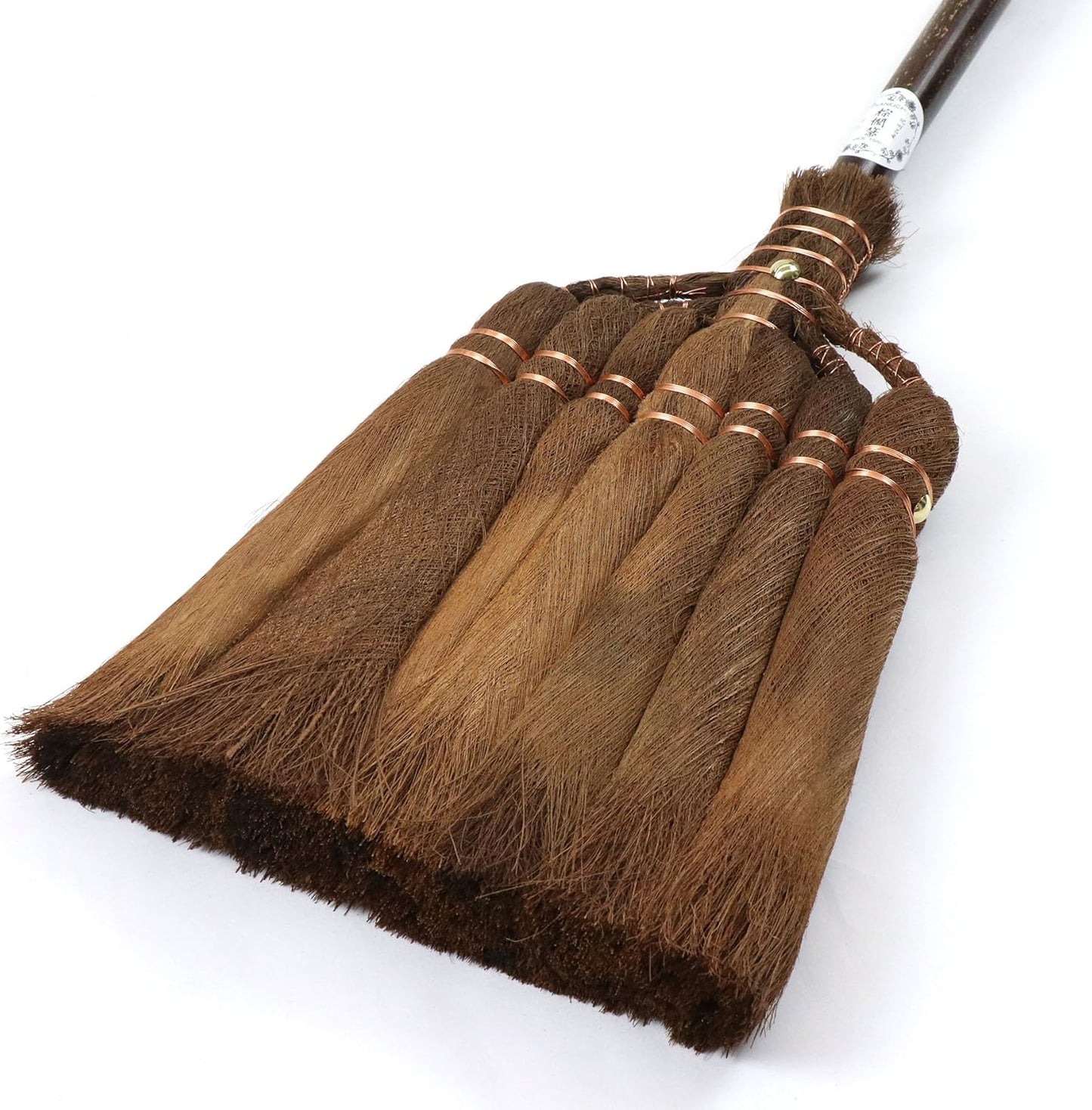Katsunosuke Yamamoto Shop Kanichi Brown 7 Ball Broom with Long Handle (Leather Wrap), Traditional Craft, Kakayama Prefecture, Kakayama Prefecture, We have purchased a brown broom directly from Katsunosuke Yamamoto store. This is a genuine product
