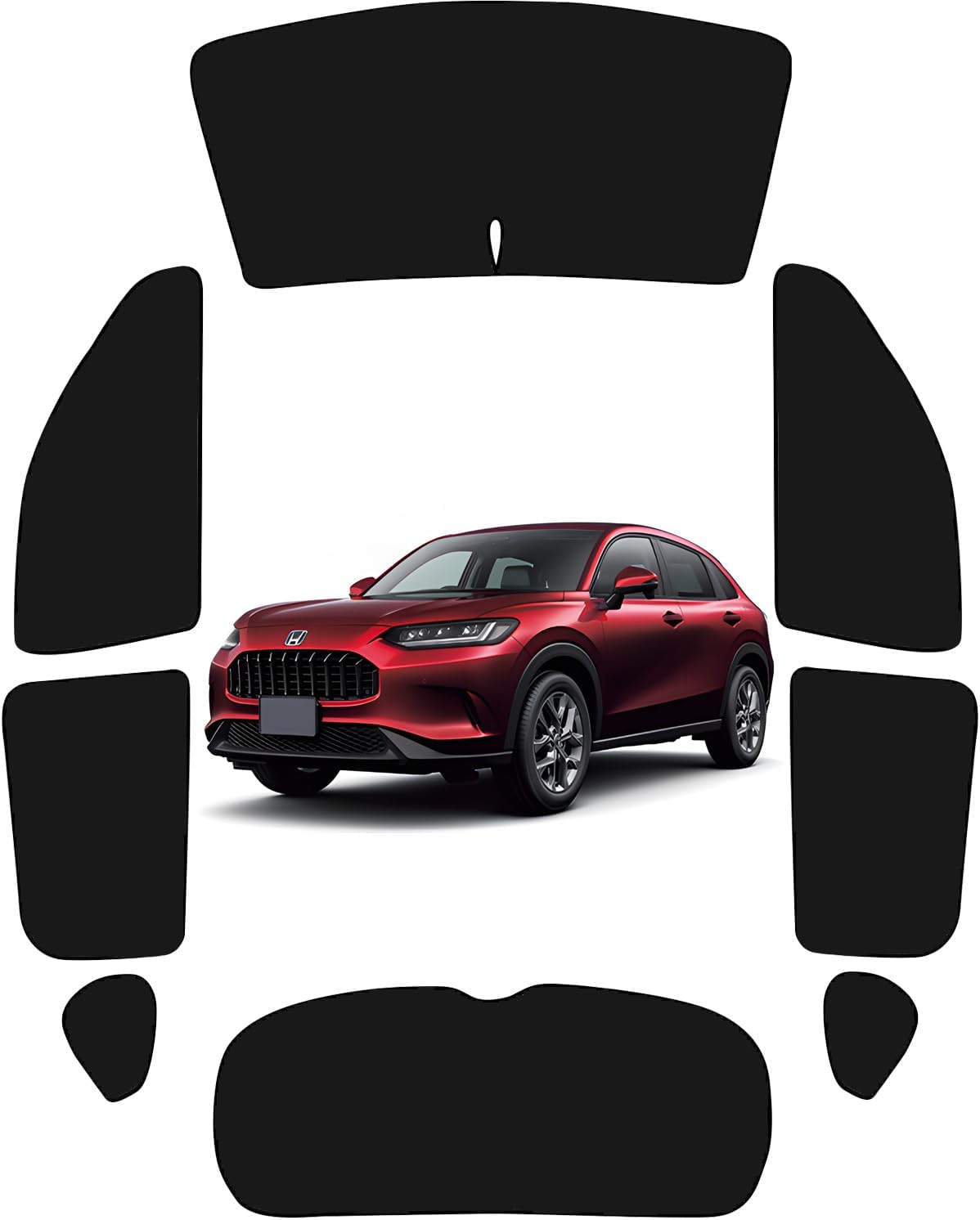 Honda ZR-V All Window Sun Shade Sun Shade ZRV Car Overnight Thermal Insulation Front Rear UV Protection Exclusive Accessory (ZR-V)