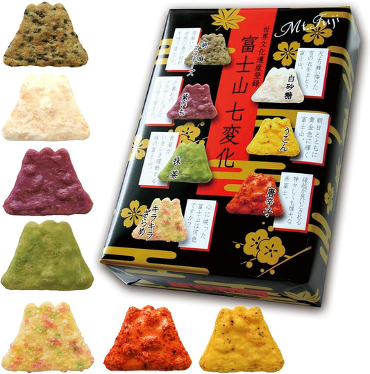 Sembei Lab Mt. Fuji Seven Changes Crackers (Box of 30 pieces)