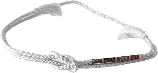 Nagomiya Obi Fastening, Made in Japan, Pure Silk Belt Banded Dragon Village, Regular Scale, Traditional Crafts, Kyoto Braid, Western Corner Set, Cut Tassel, Women's