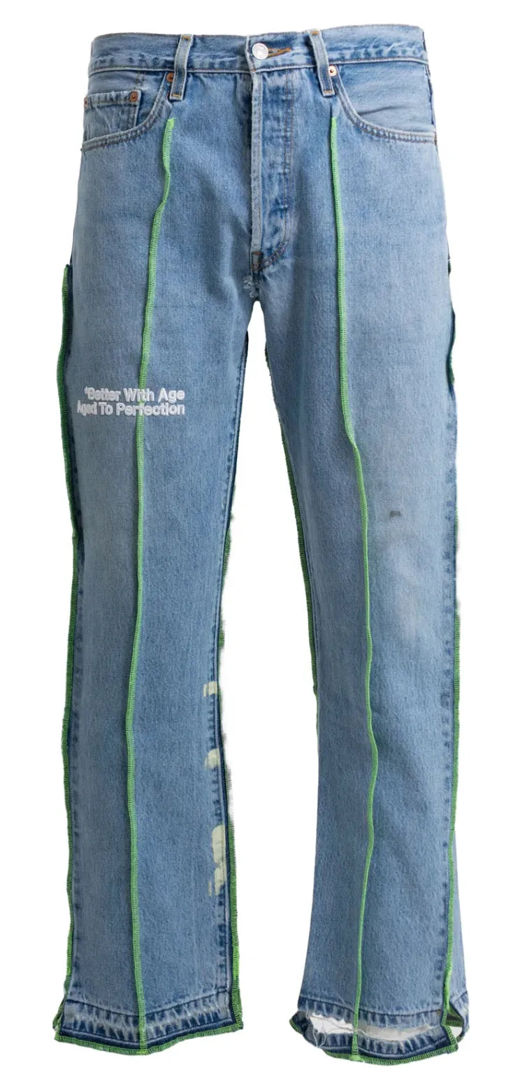 *BETTER WITH AGE 'DERBY' PLEATED JEANS