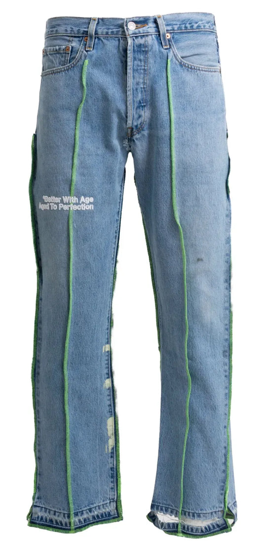 *BETTER WITH AGE 'DERBY' PLEATED JEANS