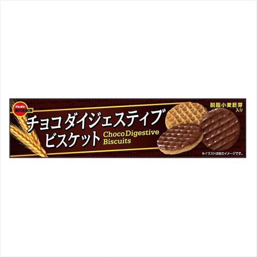 Bourbon Chocolate Digestive Biscuits, 17 Sheets x 1 Bag