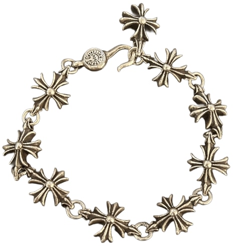 CHROME HEARTS 'CUT OUT PLUS HOOK' 8.5 IN. BRACELET
