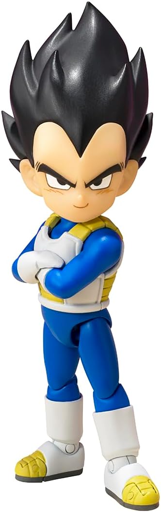 BANDAI SPIRITS S.H. Figuarts Dragon Ball DAIMA Vegeta (Mini) Approx. 2.8 inches (70 mm), PVC & ABC, Pre-painted Action Figure