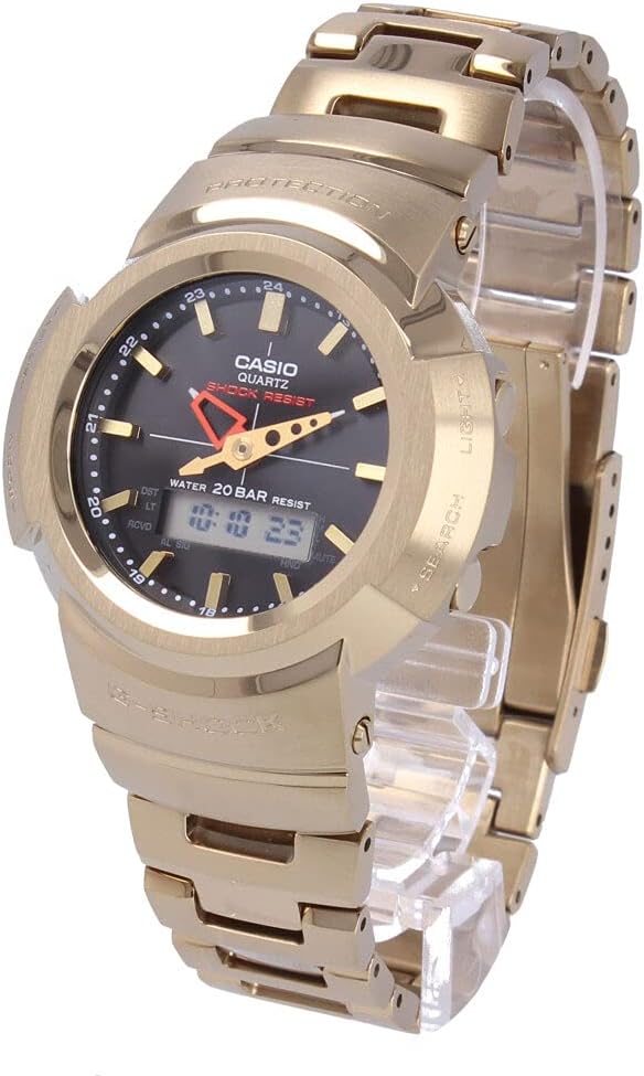 CASIO G-SHOCK G-Shock Full Metal Watch Men's Waterproof Radio Wave Solar Gold AWM-500GD-9A [Parallel Import], Bracelet Type