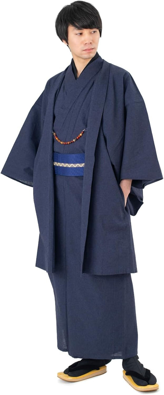 Ai Kimono Men's Kimono, Men's Kimono, 3-Piece Set, Ensemble, Cotton Pongee, Men's Kimono, Men's Kimono, Men's Kimono, Men's Kimono, Men's Kimono, Men's Kimono, Men's Kimono, Men's Kimono, Men's