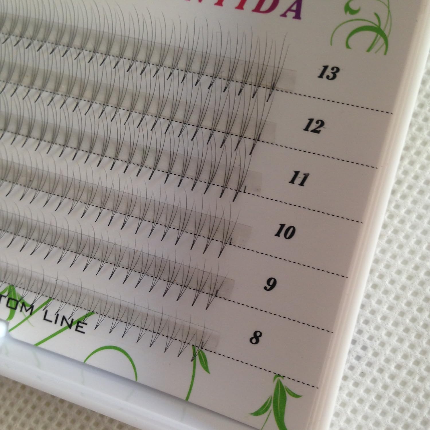 3D 0.07mm Thickness C Curl Volume Individual Grafting Eyelashes Extensions 8mm to 13mm Mixed Length Professional Makeup Lashes Natural Black Soft