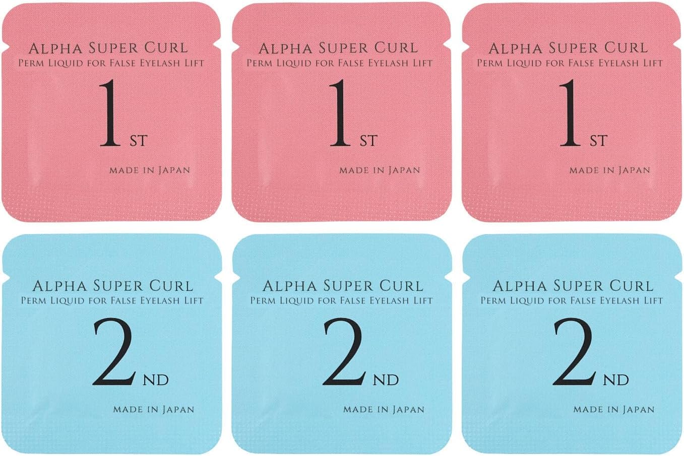 5 Minutes Made in Japan! Eyelash Perm Liquid Oxidized Pouch Type (Set of 3)