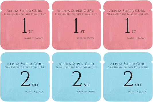 5 Minutes Made in Japan! Eyelash Perm Liquid Oxidized Pouch Type (Set of 3)