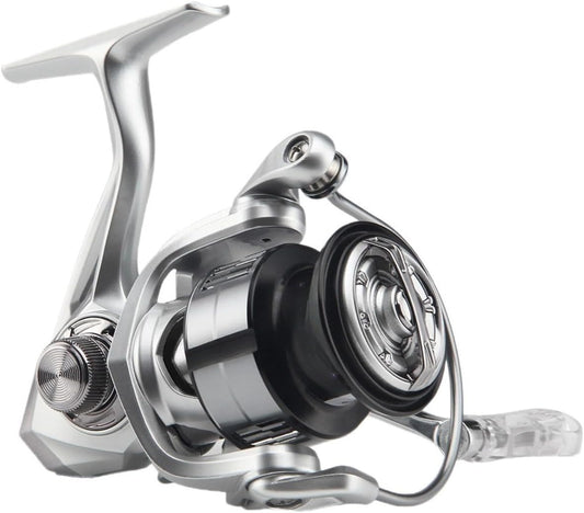 Fancyfly Spinning Reel for Long Throw and Micro Baits! Gear Ratio 5.2:1 Rattle Design Metal Reel Spool Practical as Fishing Reel