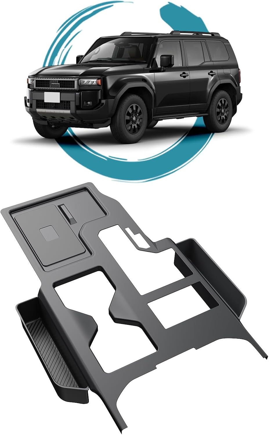 ruiya 2024 New Toyota Rankle 250 Center Console Box Console Box Console Tray Console Box Land Cruiser 250 Accessories Rankle 250 Accessories Storage Parts Car Storage Interior Tray Accessory Storage