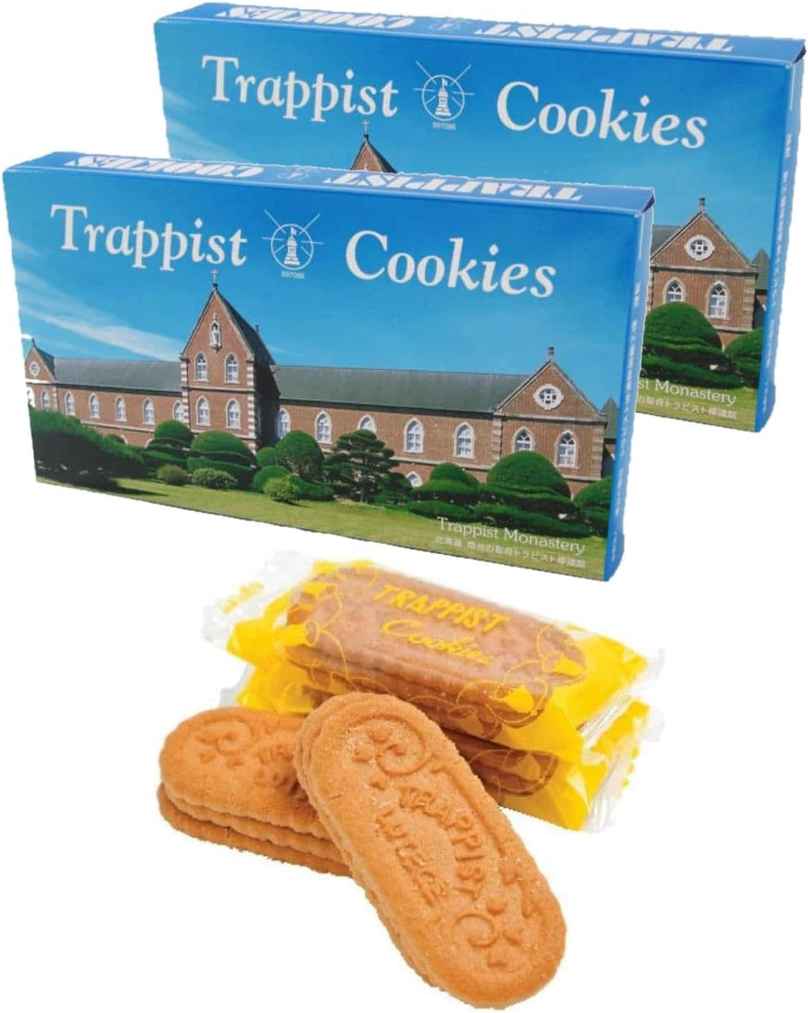 Trappist Cookies, Hokkaido Hakodate Souvenir, Made with Trappist Butter, 24 Packets, Set of 2, No Eggs, Long Seller