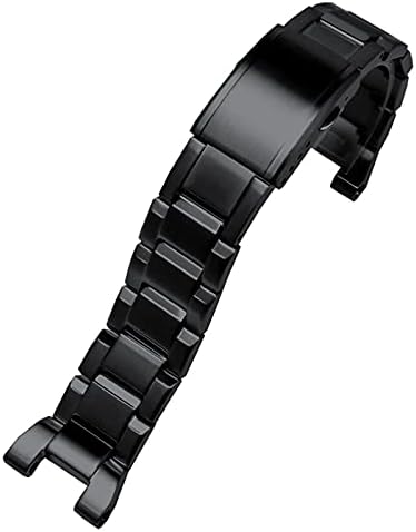 CASIO G-SHOCK GST-W300 GST-400G GST-B100 GST-210 S100D / S110D / W110 Stainless Steel Watch Band Bracelet Accessories (Band Color : Black), Silver Stainless Steel, No Gemstone moonstone