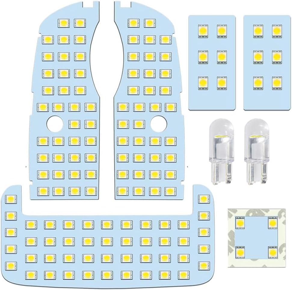 Toyota Dedicated Room Lamp Set, Prius 30, Room Lamp, Explosive Light, 6000K White, Indoor Light, Prius 30 Series, 40 Series, Prius α, ZVW30, ZVW40, ZVW41, PHV35 Series, Designed for Vehicles, Genuine