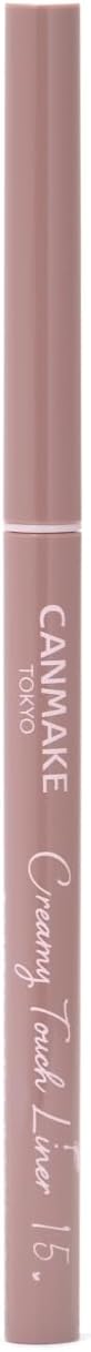Canmake Creamy Touchliner 15 Cappuccino Pink Eyeliner Gel Smooth Extra Fine