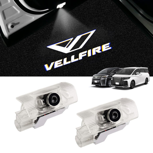 Toyota Vellfire AAHH4#/TAHA4# Door Welcome Light Exclusive Design, Genuine Replacement, High Brightness, Custom Parts, Accessories, Door Lamp, Mounting Tools, For Driver & Passenger 2PCS Set