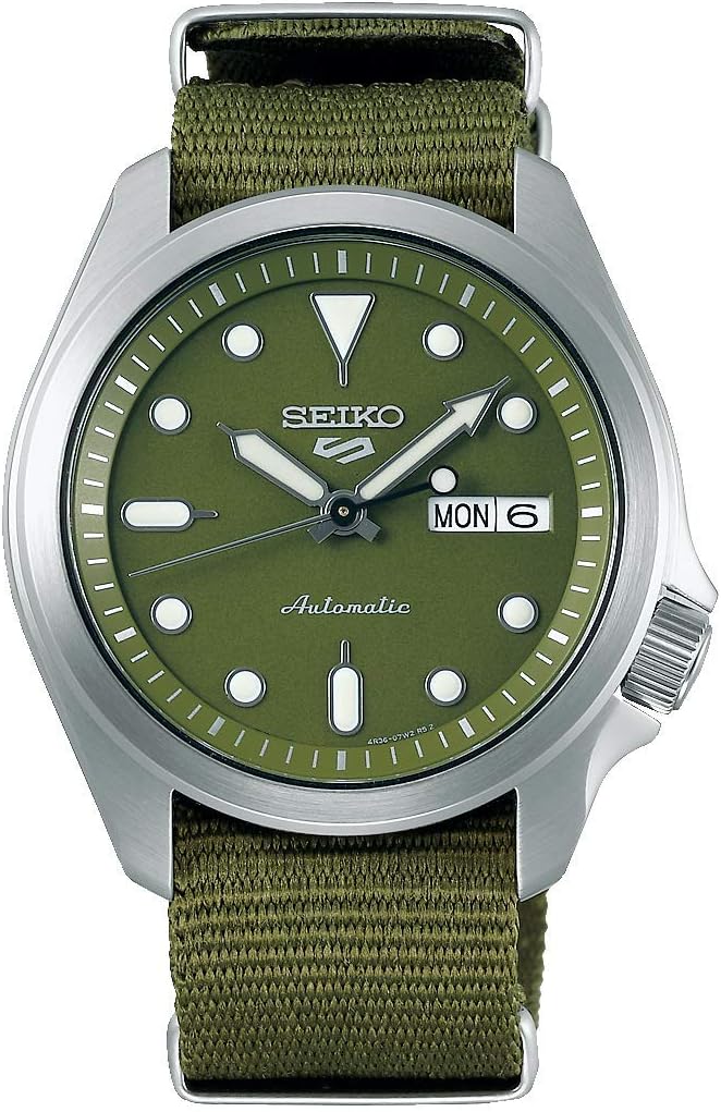 Seiko 5 Sports SRPE65K1 Automatic Mechanical Limited Distribution Model Wristwatch, Men's, Green