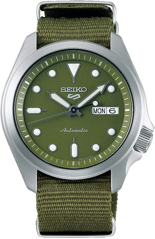 Seiko 5 Sports SRPE65K1 Automatic Mechanical Limited Distribution Model Wristwatch, Men's, Green