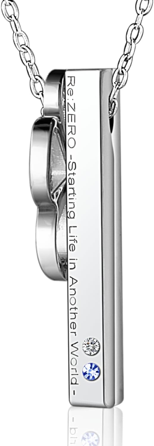 [FANTASY NAVI] TV Anime "Re: Zero - Starting Life in Another World" Silver Necklace, Silver, Diamond