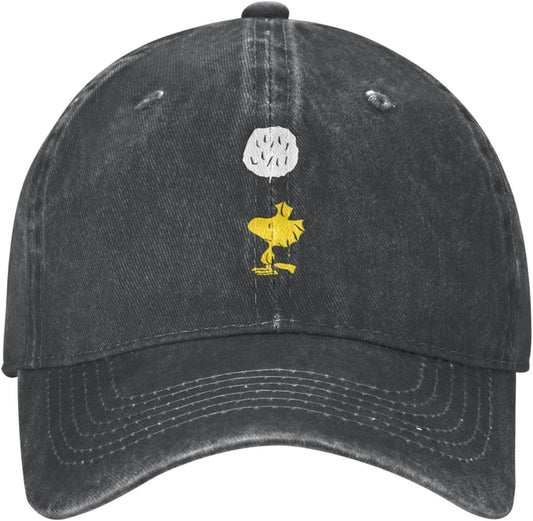 ZOOKISS Woodstock Snoopy 6 Men's Hat, Quick-Drying Cap, Adjustable, Lightweight, Breathable, Sunshade, Outdoor Cap, Baseball Cap, UV Protection, Spring, Summer, Autumn, Winter, Popular, Unisex, Anime