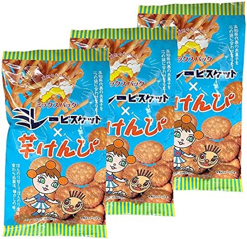 Kochi Prefecture Special Products, Millet Biscuit, Potato Kempi, Mixed Pack, 3.5 oz (100 g), 3 Bags