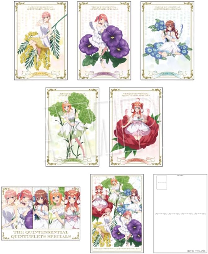 TV Special Anime "Bride of Quintuplets" Postcard Set Flower Fairy Version